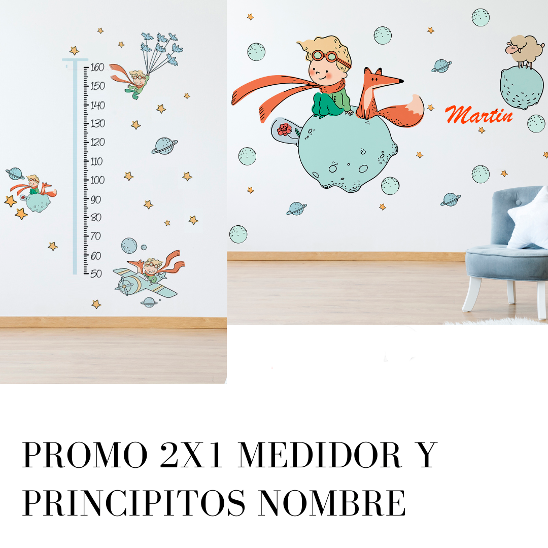 Vinilos Adhesivos Kit Medidor y Vinilo del Principito Zorro