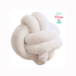 Cojín Nudo Unicolor Balón Decorativo Infantil Crema