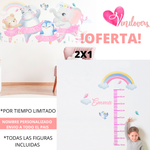 Vinilos Kit Medidor arcoíris y vinilo bailarinas