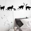 Vinilo Decorativo Adhesivo Cats Playing