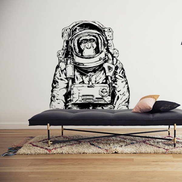 Vinilo Decorativo Adhesivo Monkey Space