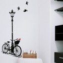 Vinilo Decorativo Adhesivo Farol y bicicleta