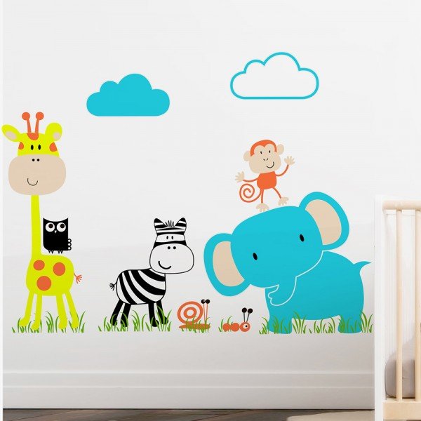 Decoraciones infantiles adhesivos animales Colombia Bogota Medellin Cali Barranquilla Bucaramanga Cartagena Ibague