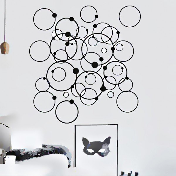 Vinilo Decorativo Adhesivo  Bubble Circles