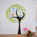 Vinilo Decorativo Adhesivo Arbol Infantil Con Pájaro