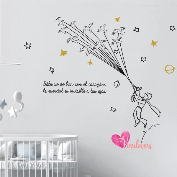 Adhesivos infantiles vinilos decorativos pájaros principe estrellas Colombia Bogota Medellin Cali Barranquilla Bucaramanga