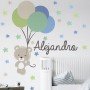 Adhesivos infantiles vinilos decorativos osos globos estrellas nombres Colombia Bogota Medellin Cali Barranquilla Bucaramanga