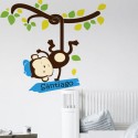 Vinilo Decorativo Adhesivo Little Monkey Name