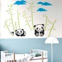 Vinilo Decorativo Adhesivo Ositos Panda