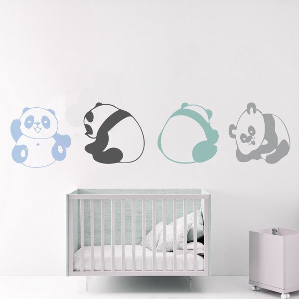 Adhesivos infantiles vinilos decorativos pandas osos Colombia Bogota Medellin Cali Barranquilla Bucaramanga Cartagena Ibague