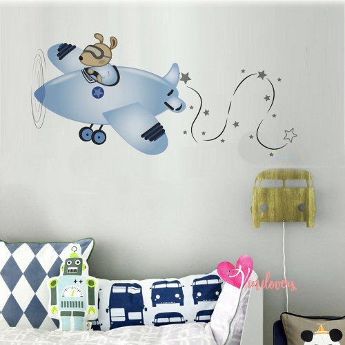 Adhesivos infantiles vinilos decorativos ratoncitos aviones estrellas impresiones Colombia Bogota Medellin Cali Barranquilla