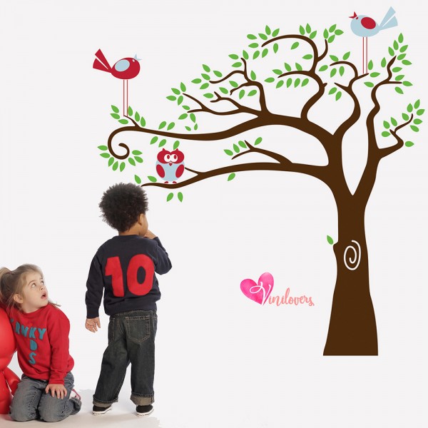 Vinilos Adhesivos infantiles decorativos tree birds arboles pajaros Colombia Bogota Medellin Cali Barranquilla Bucaramanga