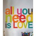 Vinilo All You Need Is Love colores