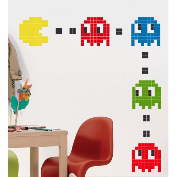 Vinilo Pacman Pixel