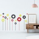 Vinilo Decorativo Adhesivo Flores Con Rombos