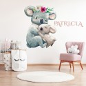 Koalas y Nombre Personalizado Impresión