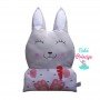 Cojín Conejo Almohada Bumpers Protector de Cuna Infantil