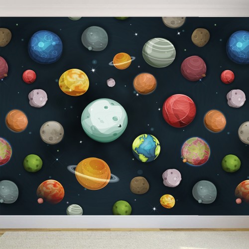 Mural Decorativo Planetas