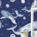 Papel Tapiz "Noche Oceánica Cósmica"