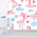 Papel Tapiz "Unicornios de Amor"