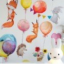 Papel Tapiz "Fiesta de animales en las Nubes"