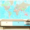 Papel Tapiz "World Map"