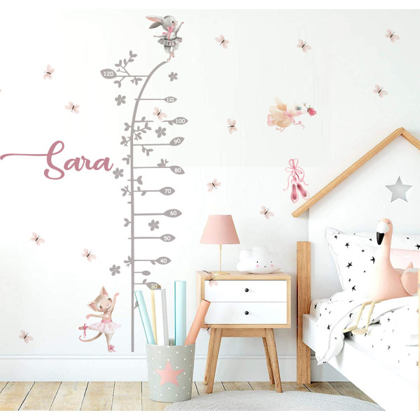 Reina H&N - vinilo medidor infantil para pared Cada