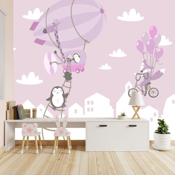 Papel Tapiz Vinilo Mural Mapa Infantil