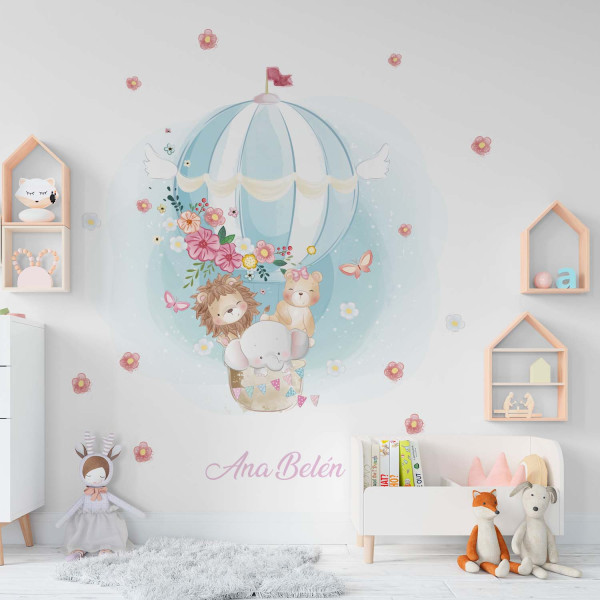 Vinilo Animales Globos Infantil 