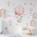 Vinilo Decorativo Adhesivo Globos Mariposas Nubes