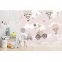 Papel Tapiz Infantil Vinilo Adhesivo Globos y Animales