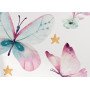 Papel Tapiz Acuarela: Mariposas, Flores y Estrellas