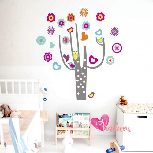 Vinilo Decorativo Adhesivo Arbol Hippie