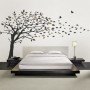 Vinilo Decorativo  Adhesivo Vinilo Árbol de Otoño con Pajaros