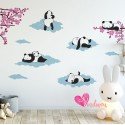 Vinilo Decorativo Adhesivo Baby Pandas Niña