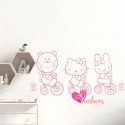 Vinilo Decorativo Adhesivo Hello Kitty Friends