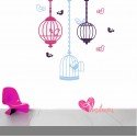 Vinilo Decorativo Adhesivo Little Cages