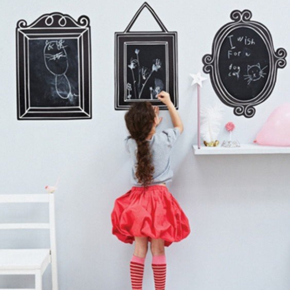 Vinilo Decorativo Adhesivo Pizarra De Marcos