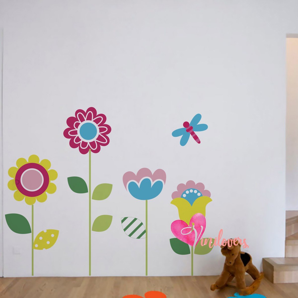 Adhesivos infantiles en vinilo decorativo arboles flores pajaros Colombia Bogota Medellin Cali Barranquilla Bucaramanga Cartagen