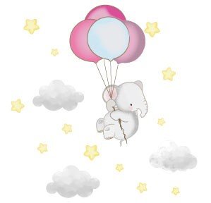 Adhesivos infantiles vinilos decorativos elefantes globos impresiones Colombia Bogota Medellin Cali Barranquilla Bucaramanga