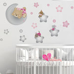 Adhesivos infantiles vinilos decorativos sweet night bears impresiones Colombia Bogota Medellin Cali Barranquilla Bucaramanga