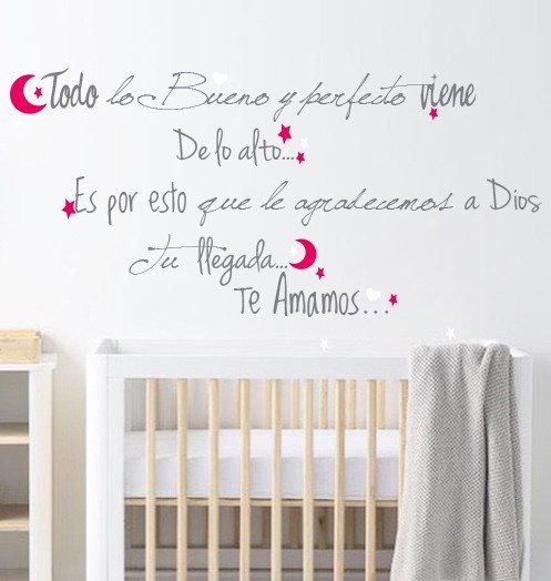 Adhesivos infantiles vinilos decorativos todo lo bueno texto estrellas Colombia Bogota Medellin Cali Barranquilla Bucaramanga