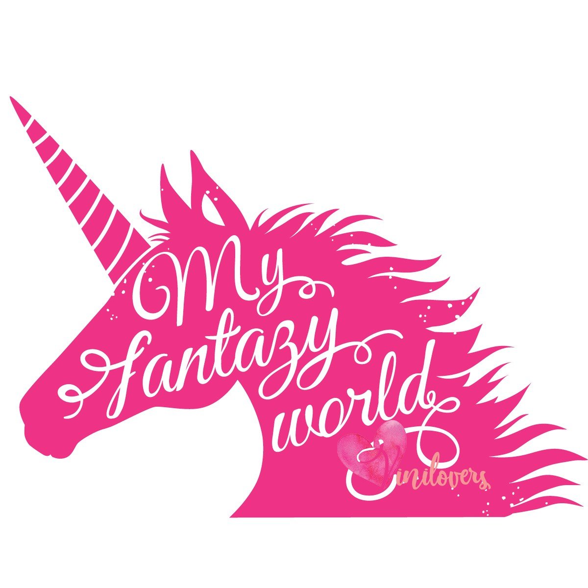 Vinilo Decorativo Adhesivo Unicornio Fantasy