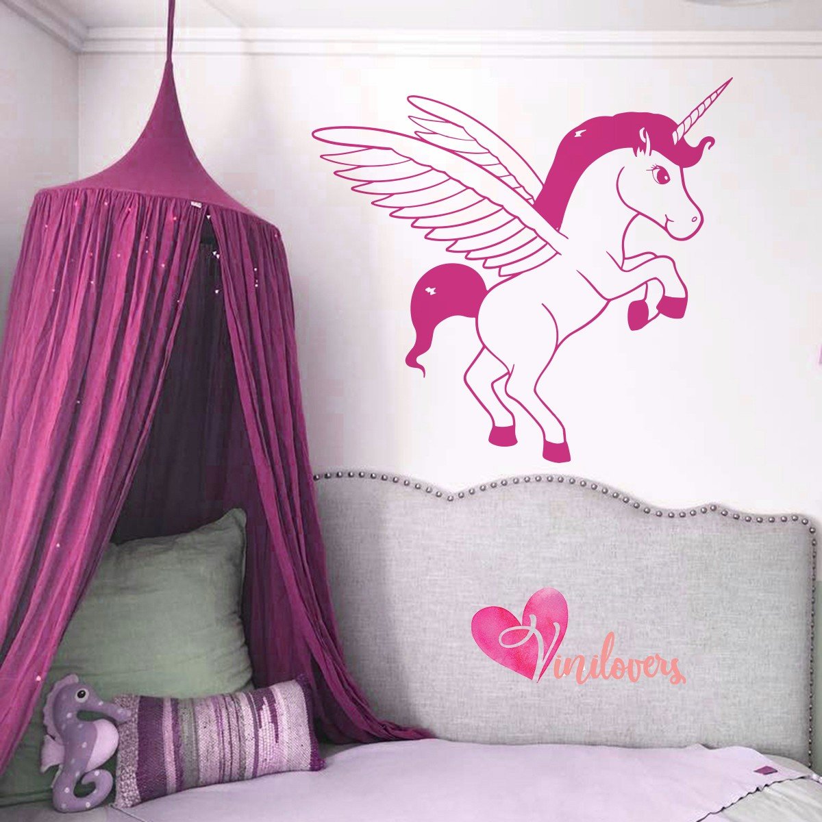 Adhesivos infantiles vinilo decorativo unicornio Colombia Bogota Medellin Cali Barranquilla Bucaramanga Cartagena Ibague