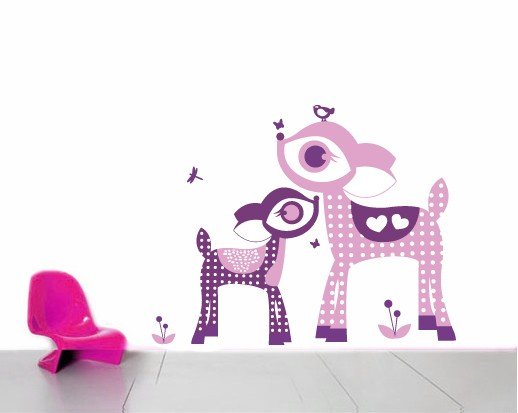 Vinilo Decorativo Adhesivo Venados Infantiles