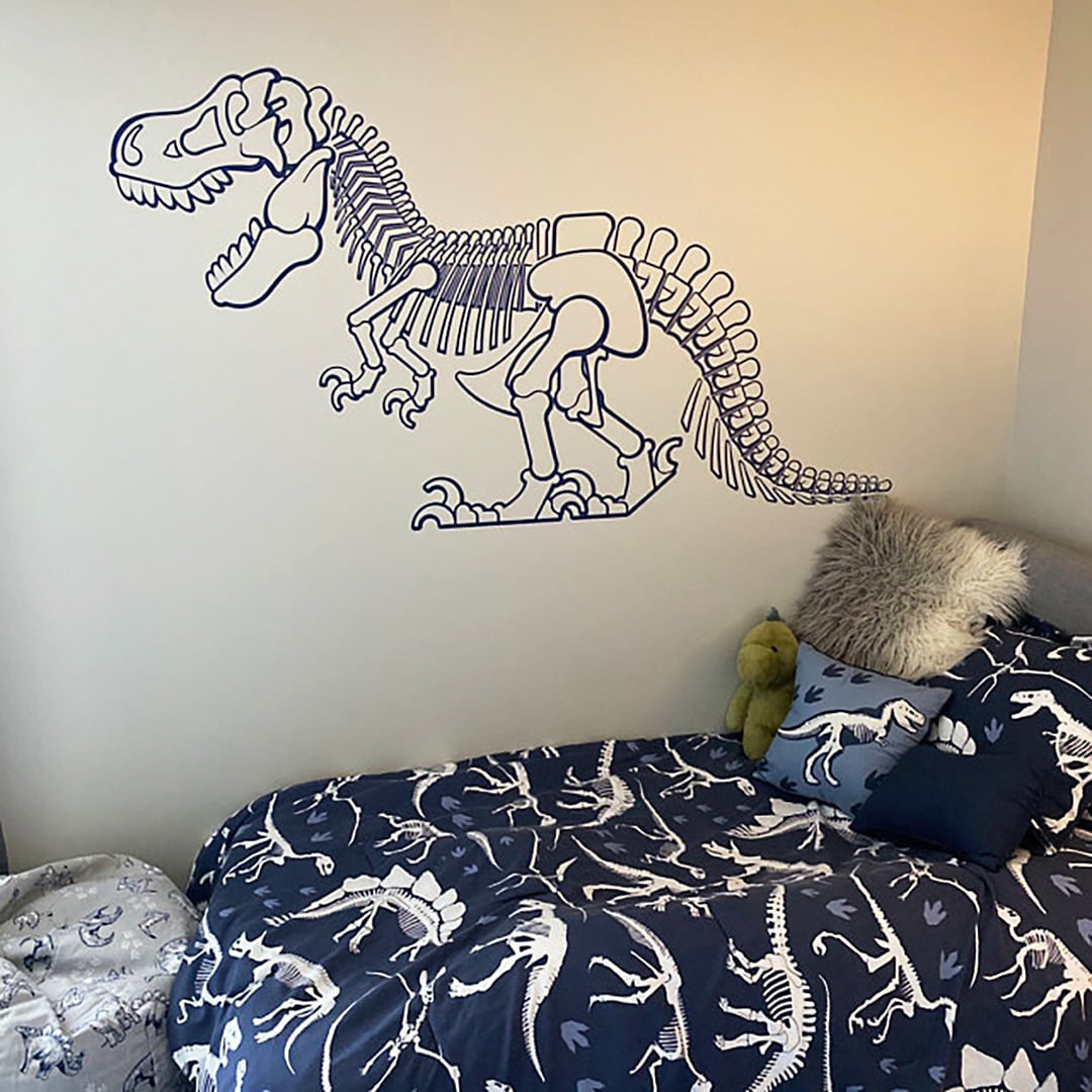 Vinilo Decorativo Adhesivo Esqueleto De Dinosaurio