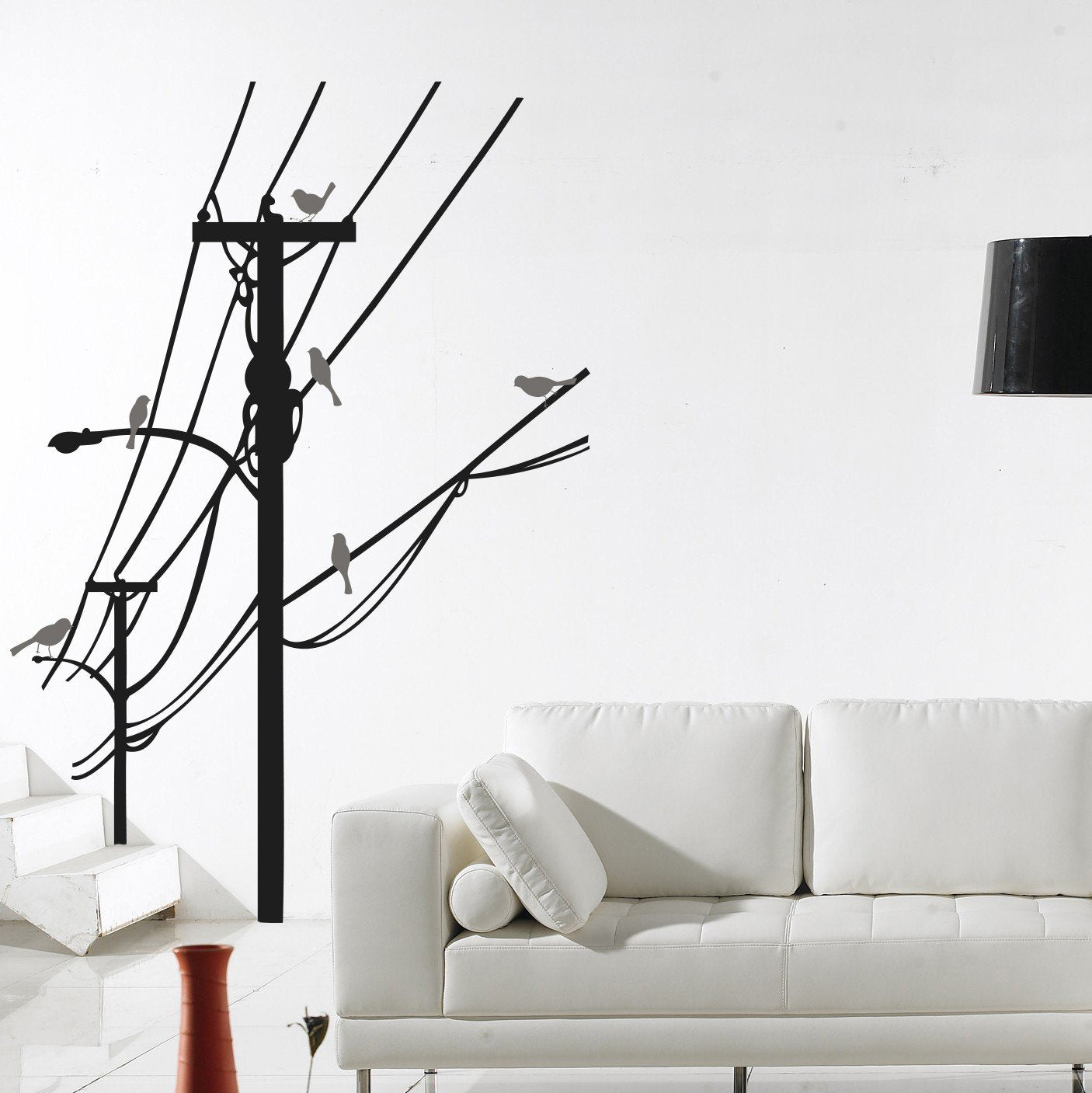 Vinilo Decorativo Adhesivo Birds and Cables