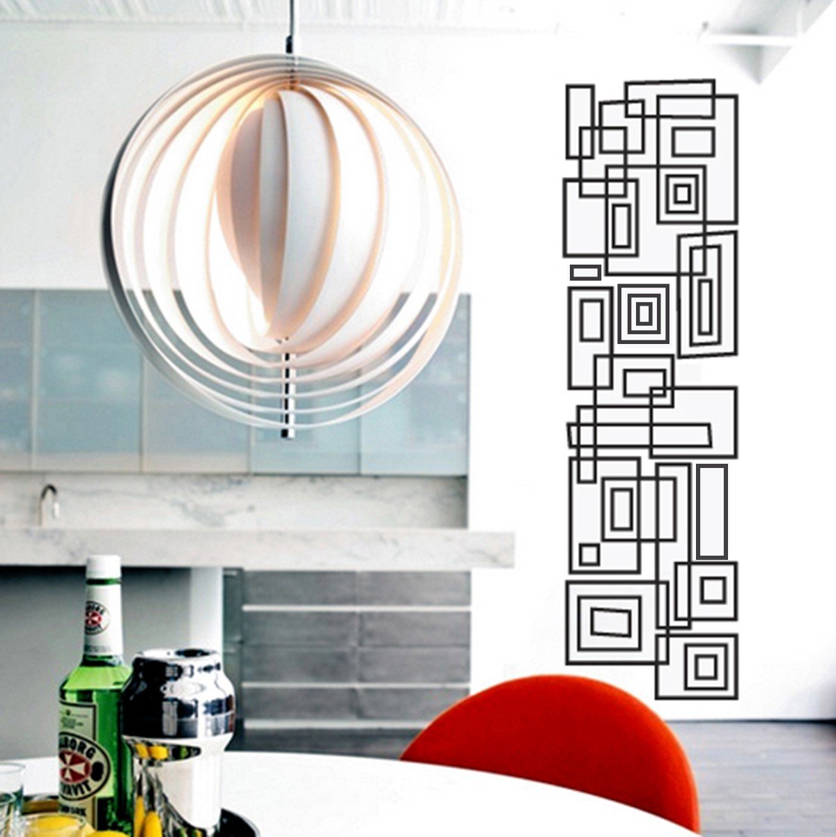 Vinilo Decorativo Adhesivo  Columna de cuadros