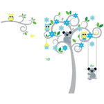 Vinilo Decorativo Adhesivo Arbol Koalas Y Buhos Colombia Bogota Medellin Cali Barranquilla Bucaramanga Cartagena Ibague