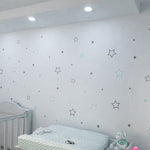 Adhesivos infantiles vinilos decorativos estrellas bordeadas Colombia Bogota Medellin Cali Barranquilla Bucaramanga Cartagena